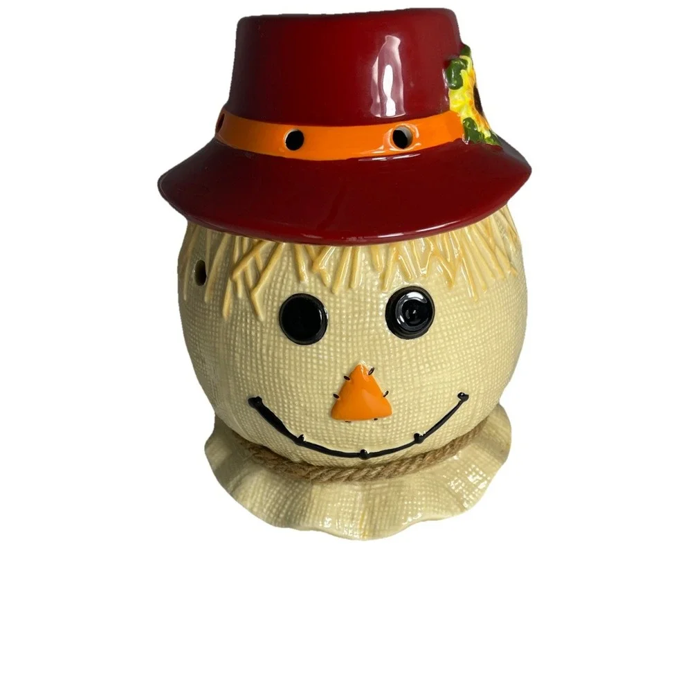 Scentsy Scarecrow Premium Warmer Full Size Retired Fall‎ Halloween Thanksgiving